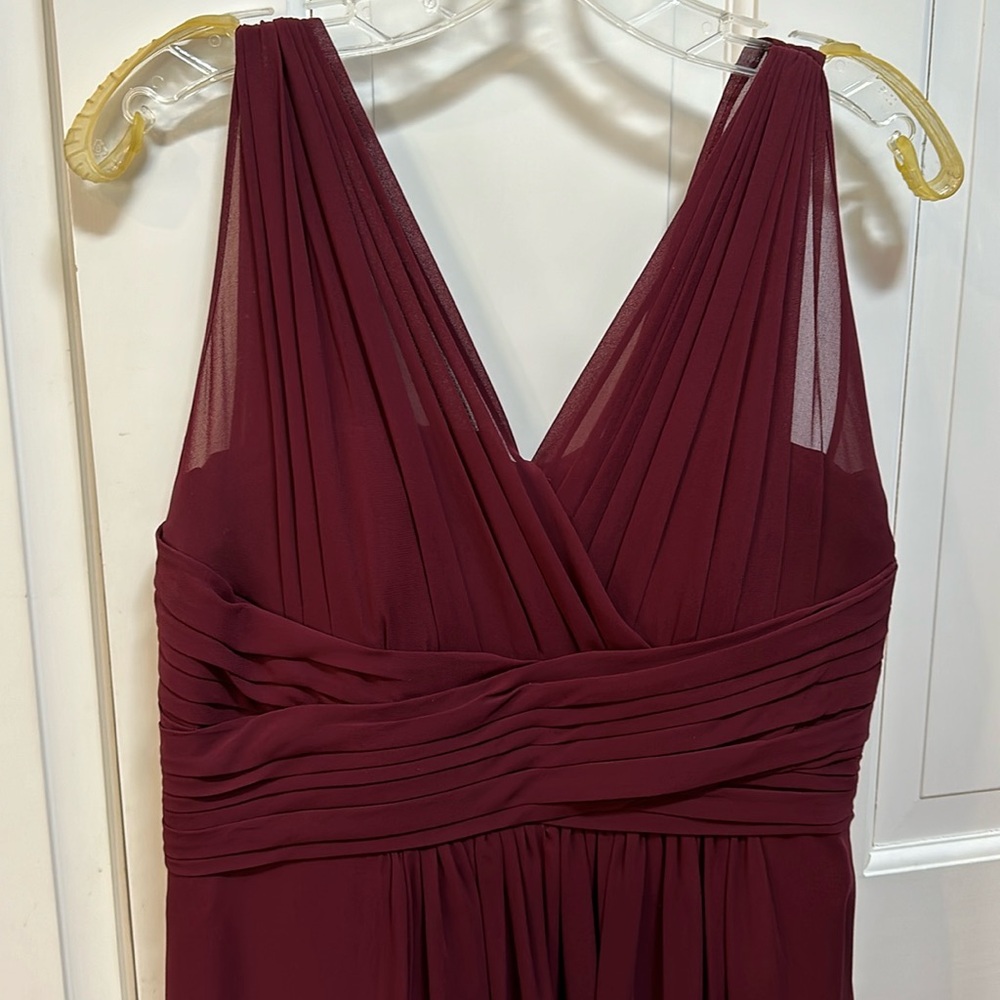 Burgundy Bridesmaid dress